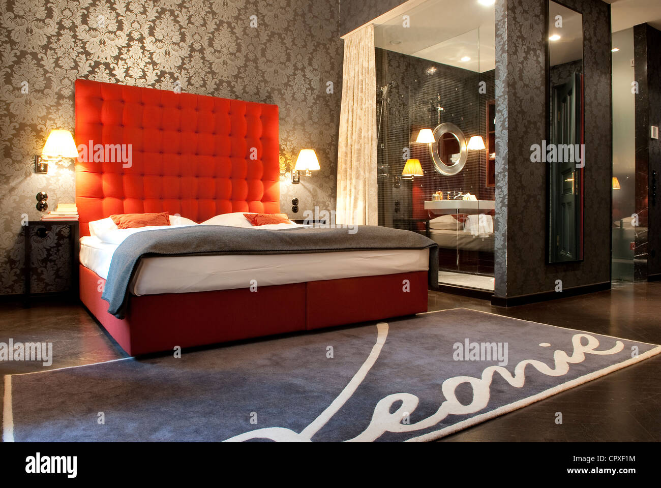 Austria, Vienna Altstadt Hotel, Kirchengasse 41, una camera Foto Stock