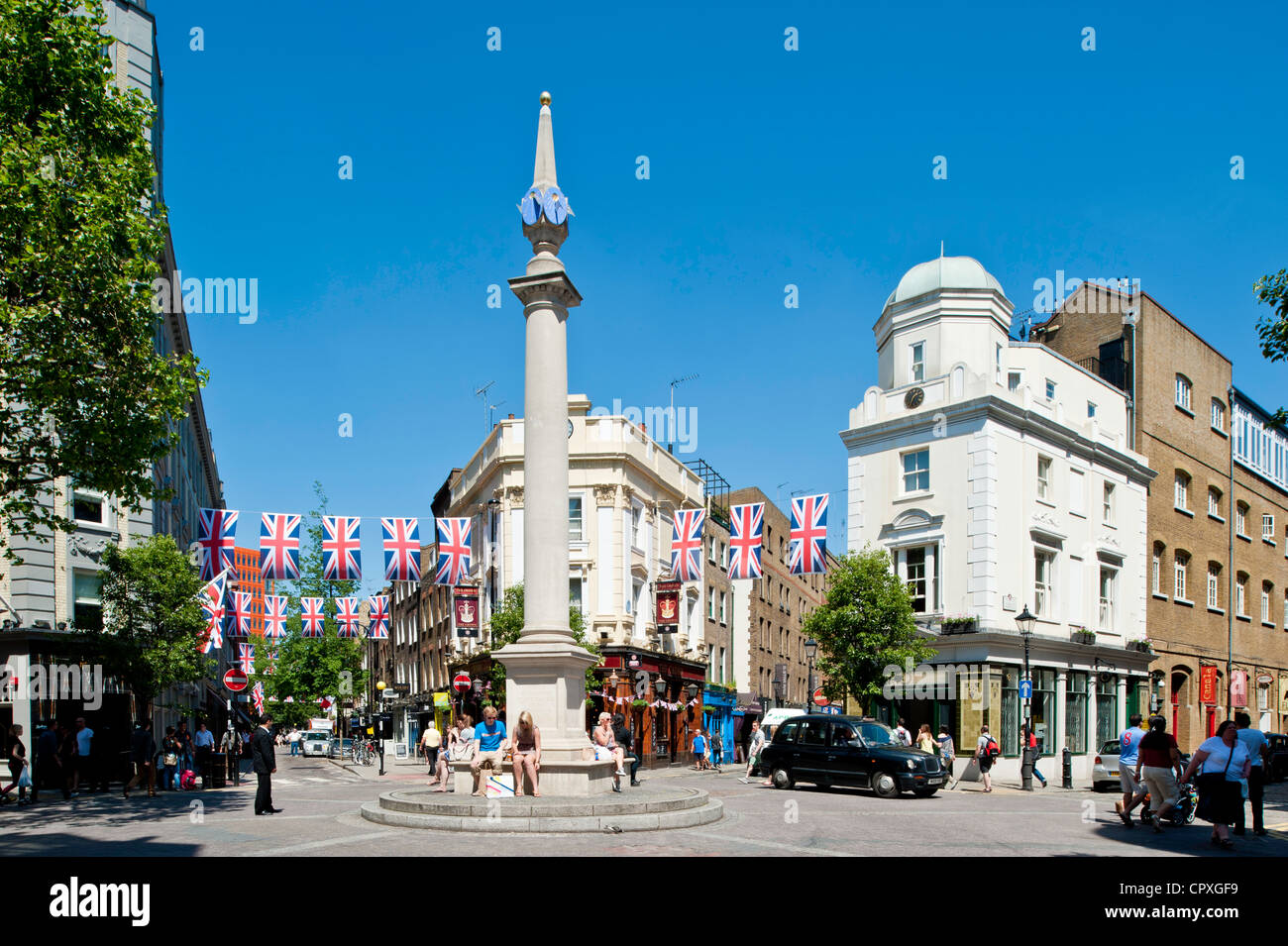 Seven Dials, Covent Garden, Londra, Regno Unito Foto Stock