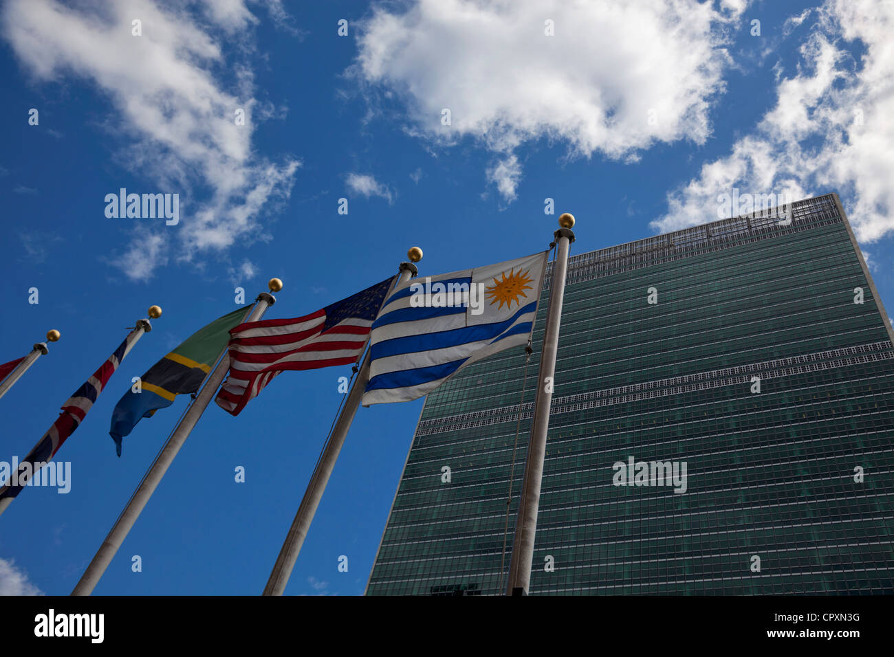 La sede delle Nazioni Unite a Manhattan, New York City Foto Stock