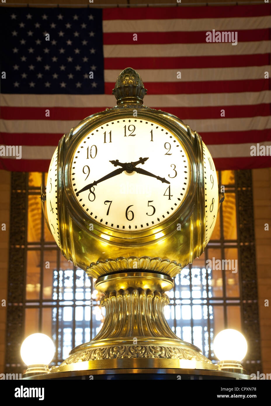 Il clock in Grand Central Terminal New York City Foto Stock