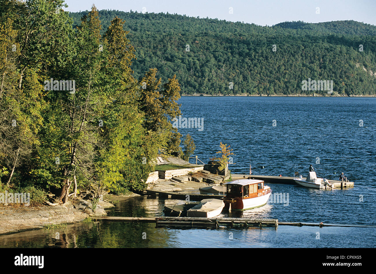 Stati Uniti, Vermont, Lago Champlain Foto Stock