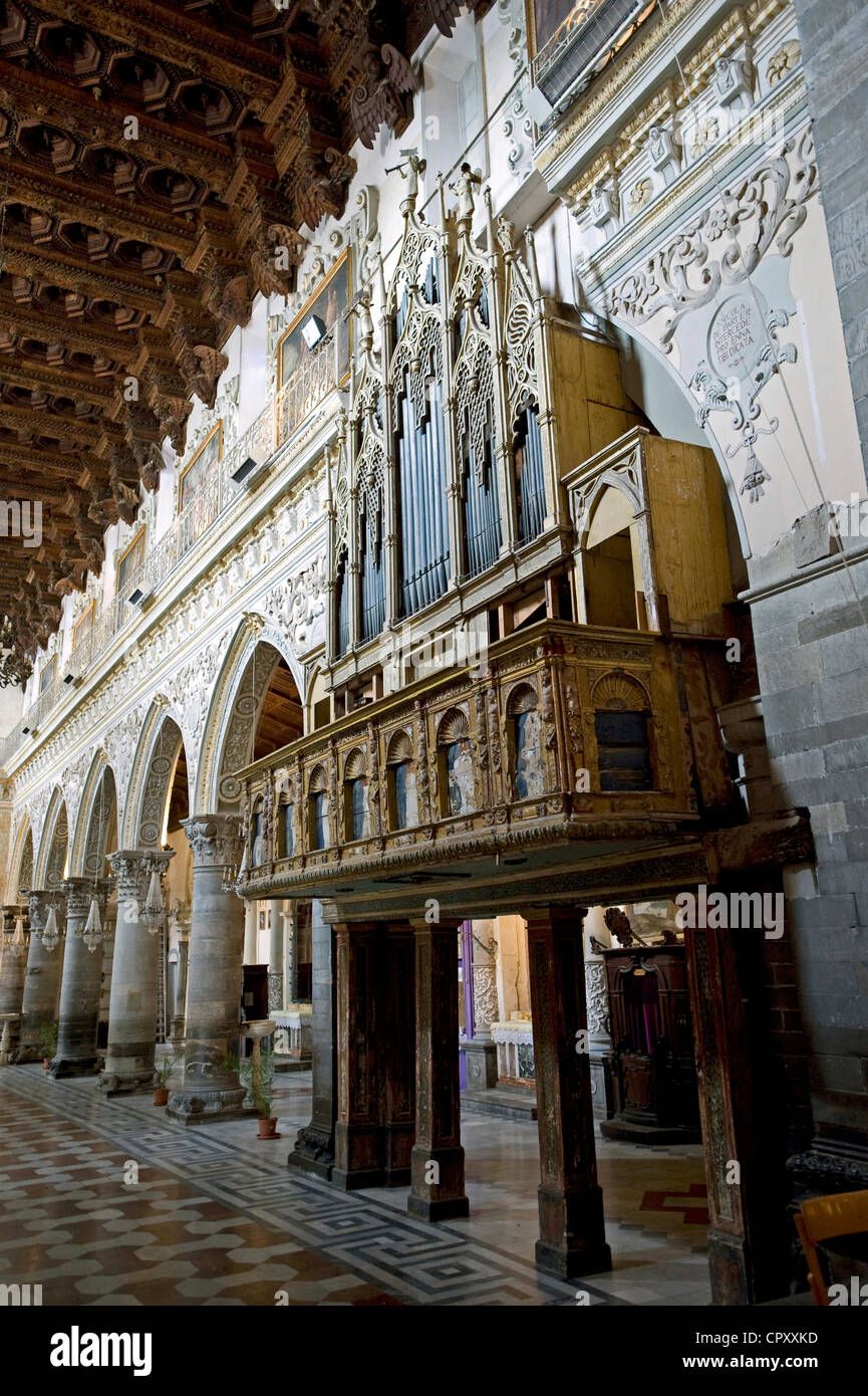 L'Italia, sicilia, Enna, Duomo), organo Foto Stock