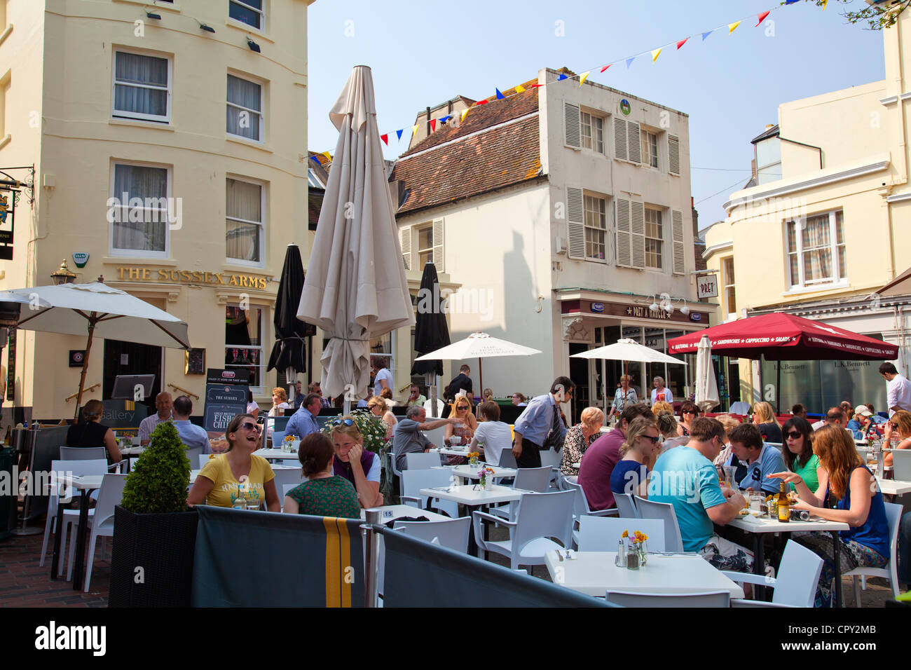 East Street Cafe nelle corsie - Brighton - East Sussex - UK Foto Stock