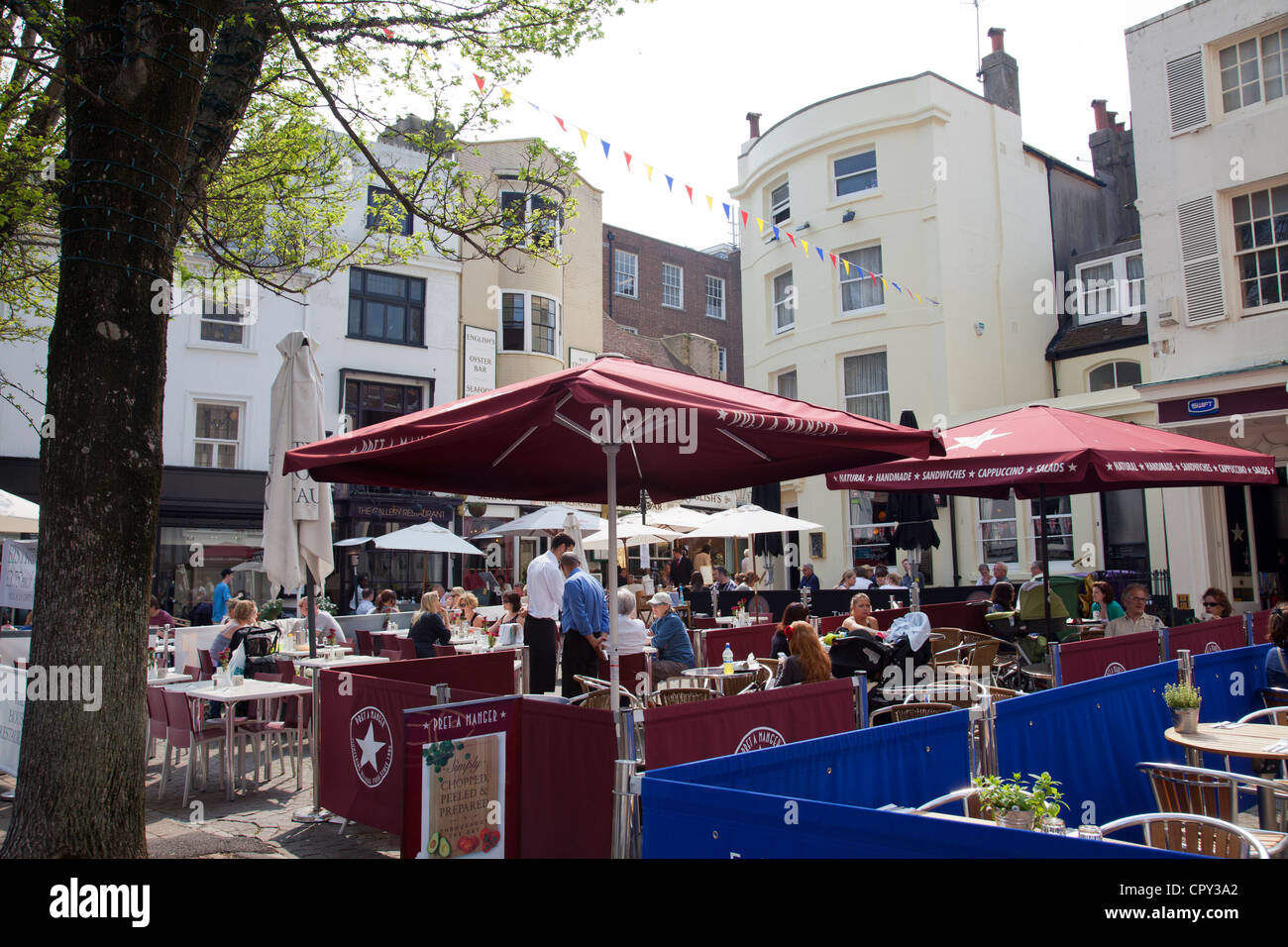 East Street Cafe nelle corsie - Brighton - East Sussex - UK Foto Stock