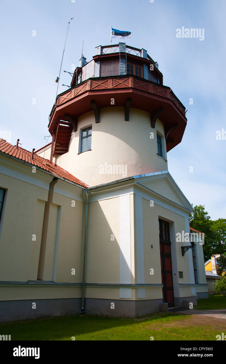 Recentemente rinnovato Tähetorn il vecchio osservatorio (1811) in Toomemägi Hill park Tartu in Estonia gli Stati Baltici in Europa Foto Stock