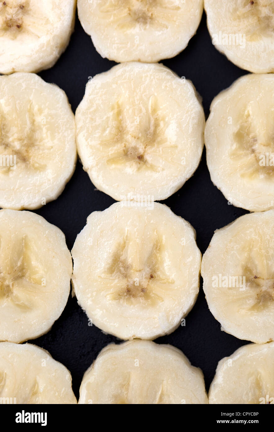 Fette di Banana Foto Stock