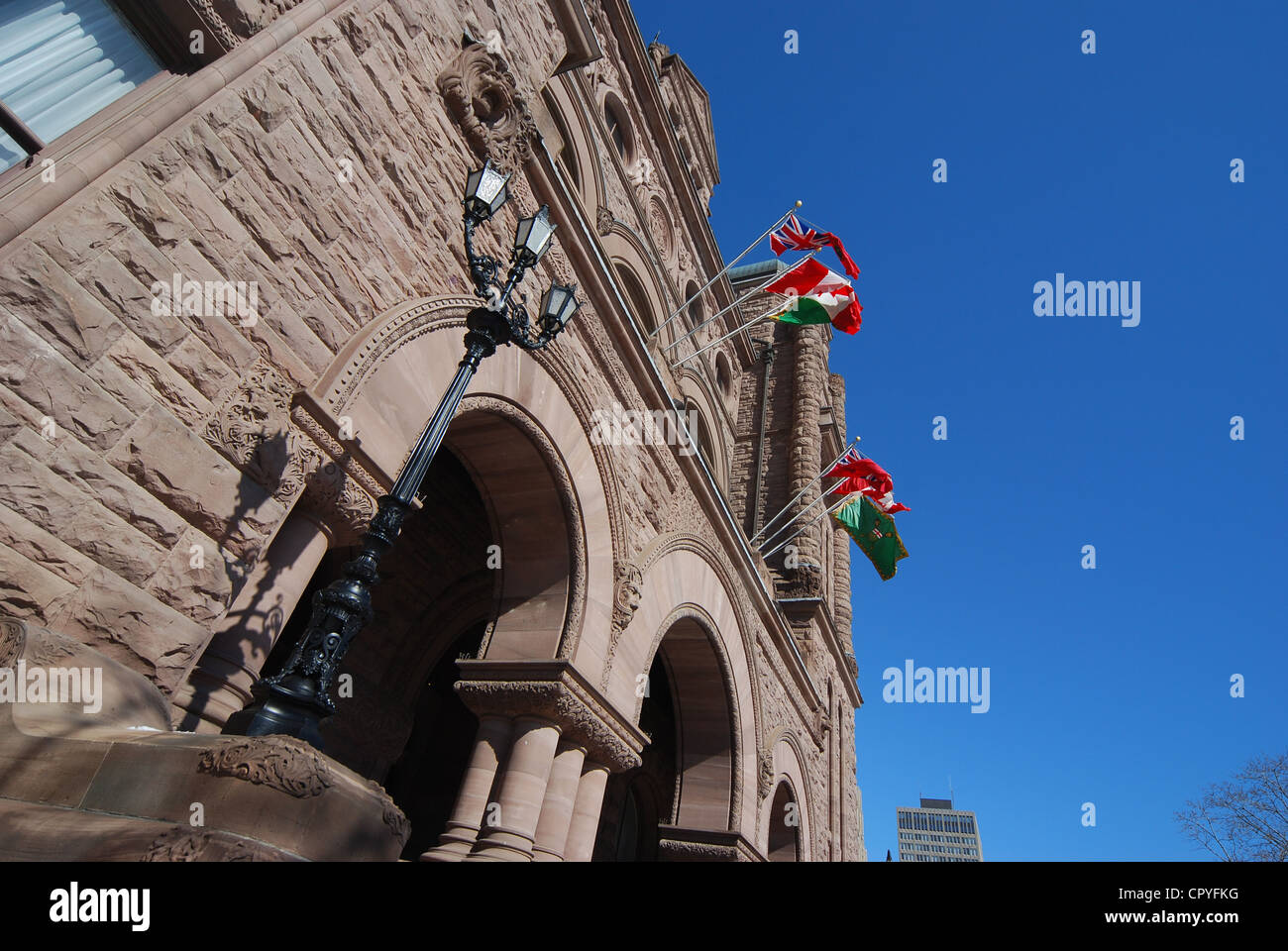 Toronto Ontario edificio del Parlamento un ampio angolo di visione Foto Stock