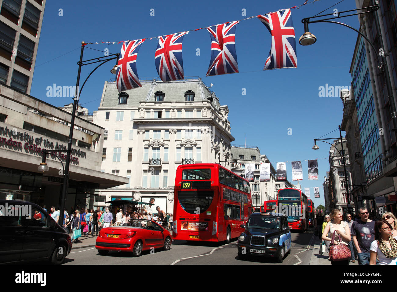 Oxford Street, London, England, Regno Unito Foto Stock