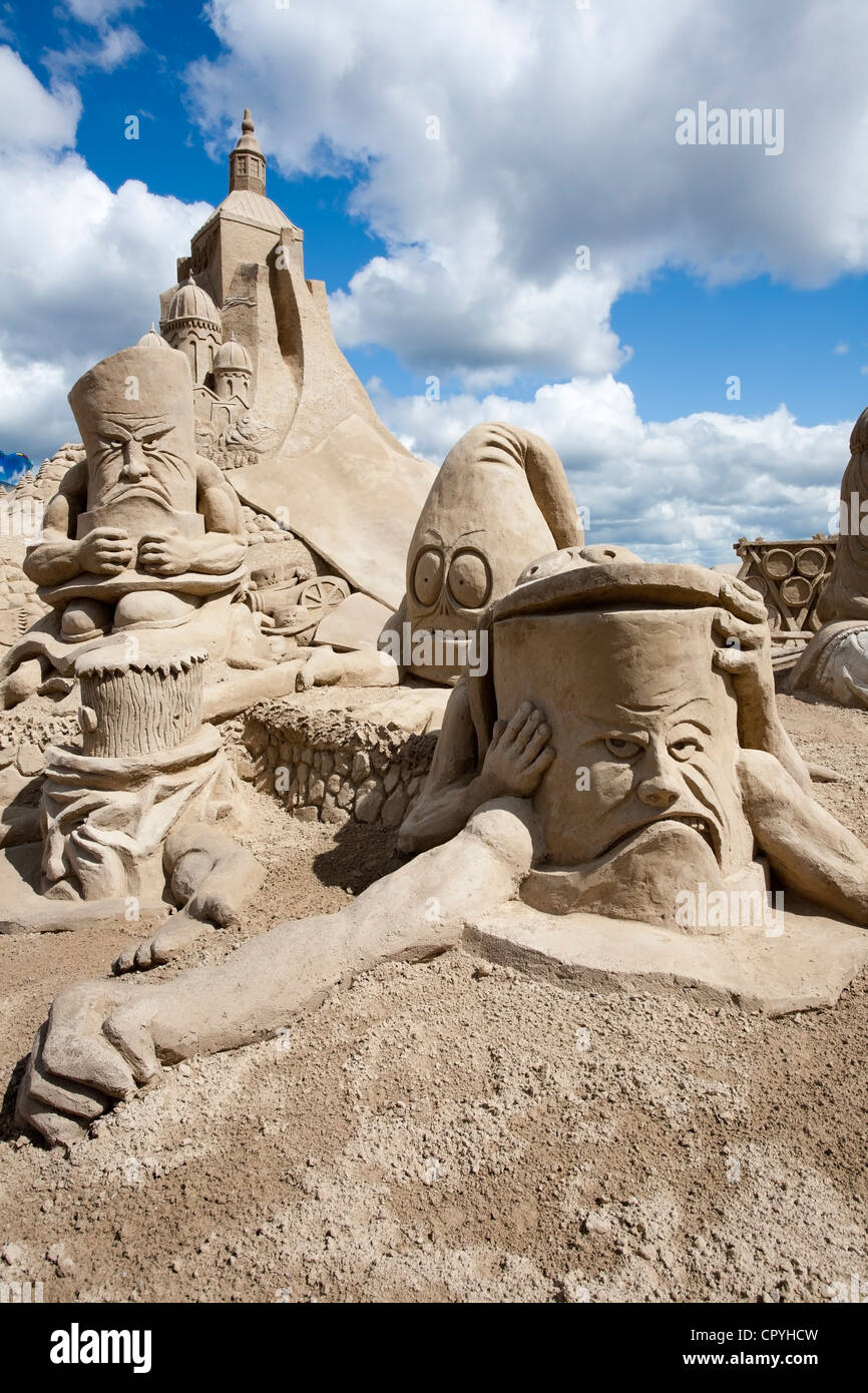 Lappeenranta FINLANDIA annuale Hiekkalinna Sandcastle 2012 Foto Stock