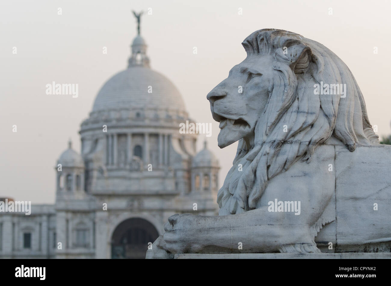 La regina Victoria Memorial, Calcutta, West Bengal, India Foto Stock