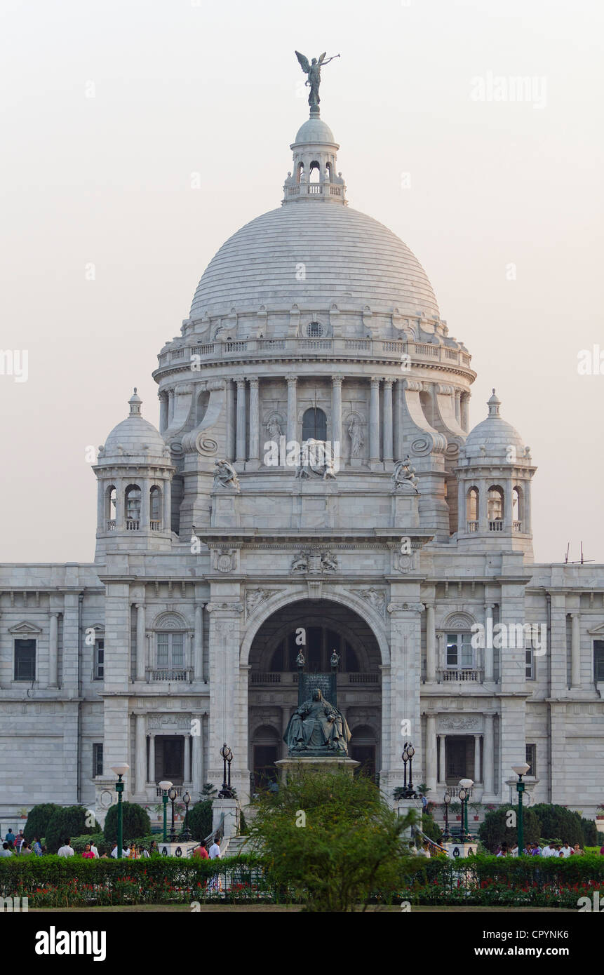 La regina Victoria Memorial, Calcutta, West Bengal, India Foto Stock
