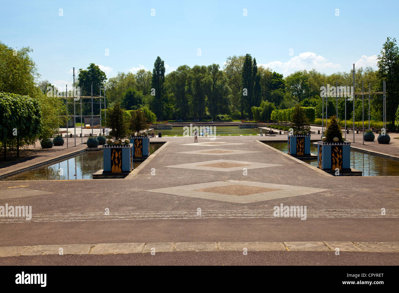 Battersea Park Festival Gardens - London REGNO UNITO Foto Stock