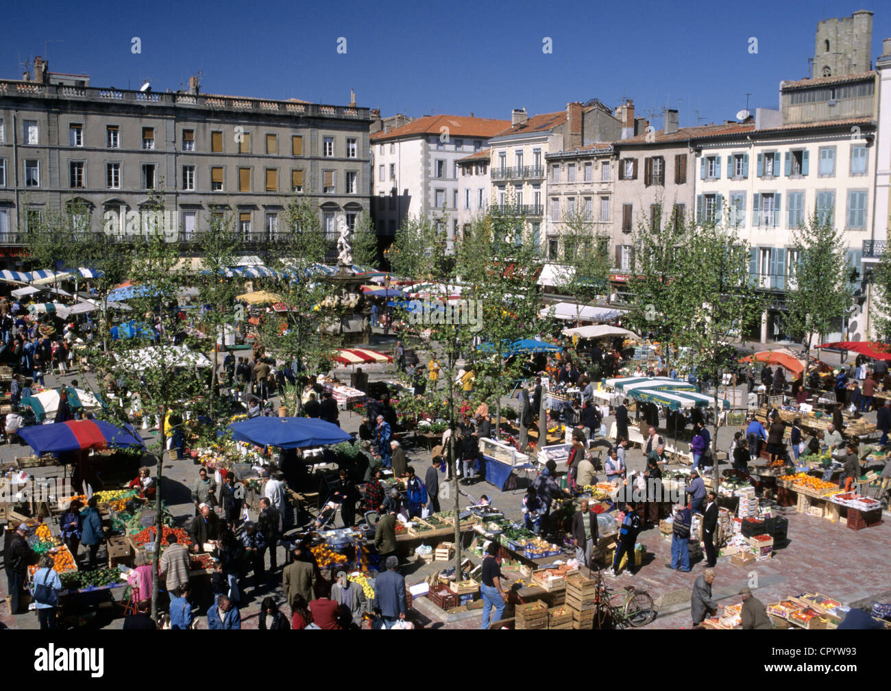 Francia, Aude, Carcassonne, mercato Foto Stock