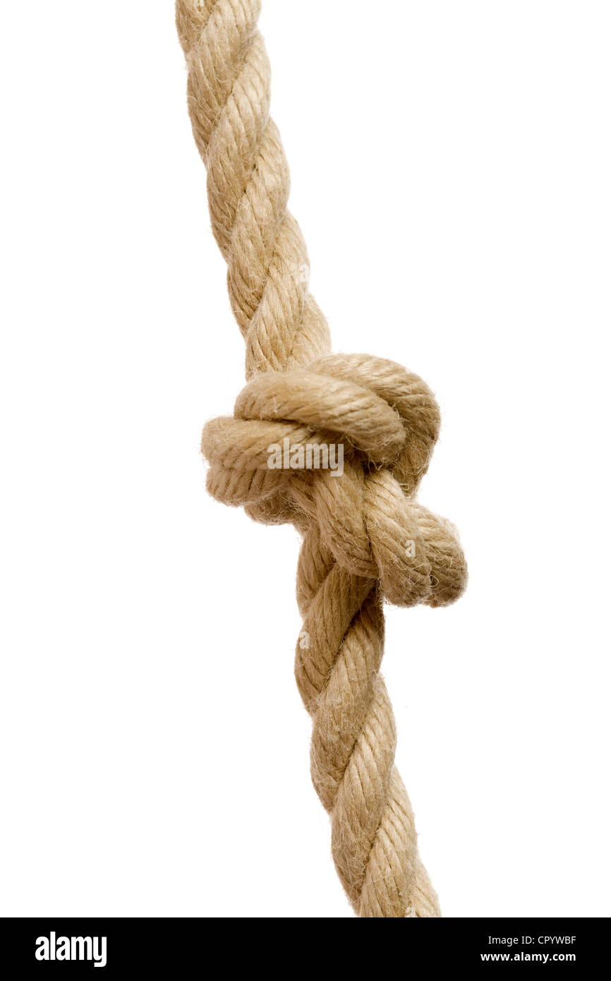 Nodo in una corda Foto Stock