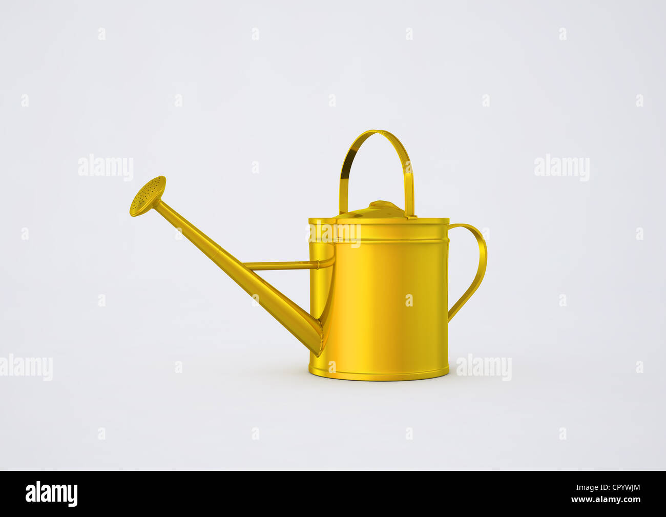 Giallo annaffiatoio, illustrazione, visualizzazione 3D Foto Stock