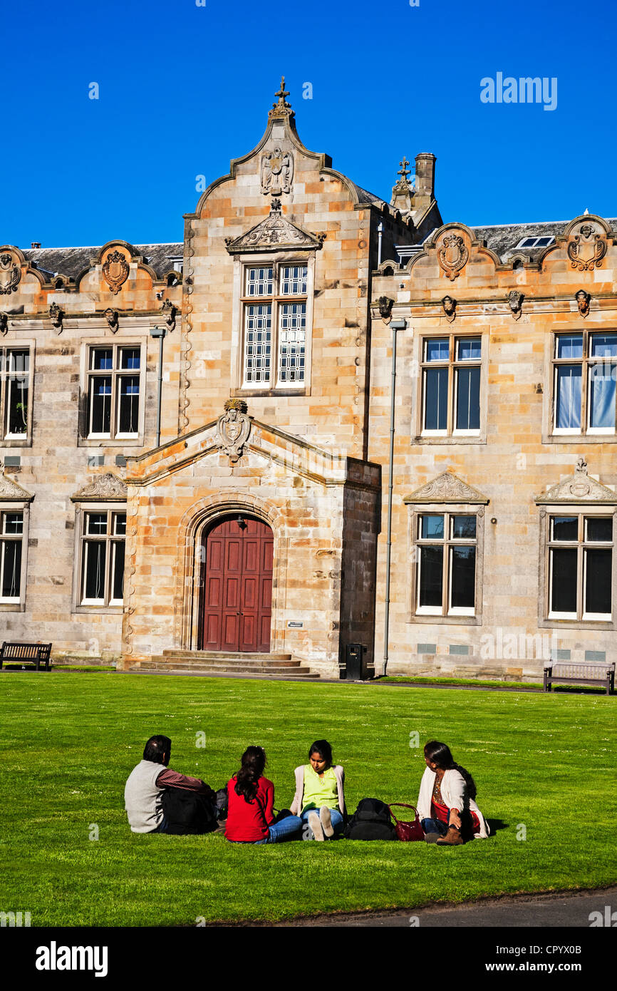 St Andrews University, St Salvators quadrangolo, St Andrews Fife, Scozia. Foto Stock
