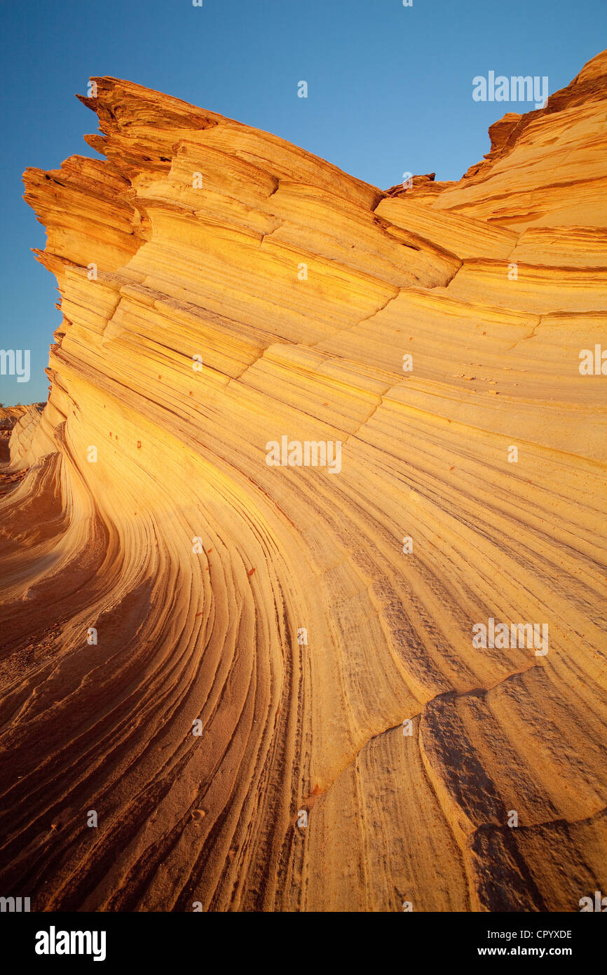 La grande muraglia, fori per l'acqua canyon dello Utah, Stati Uniti d'America Foto Stock