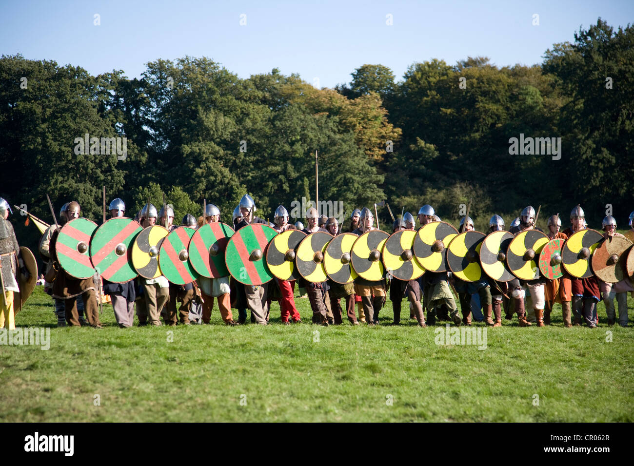 Regno Unito. In Inghilterra. Rievocazione storica del 1066 Battaglia di Hastings. East Sussex. Foto Stock