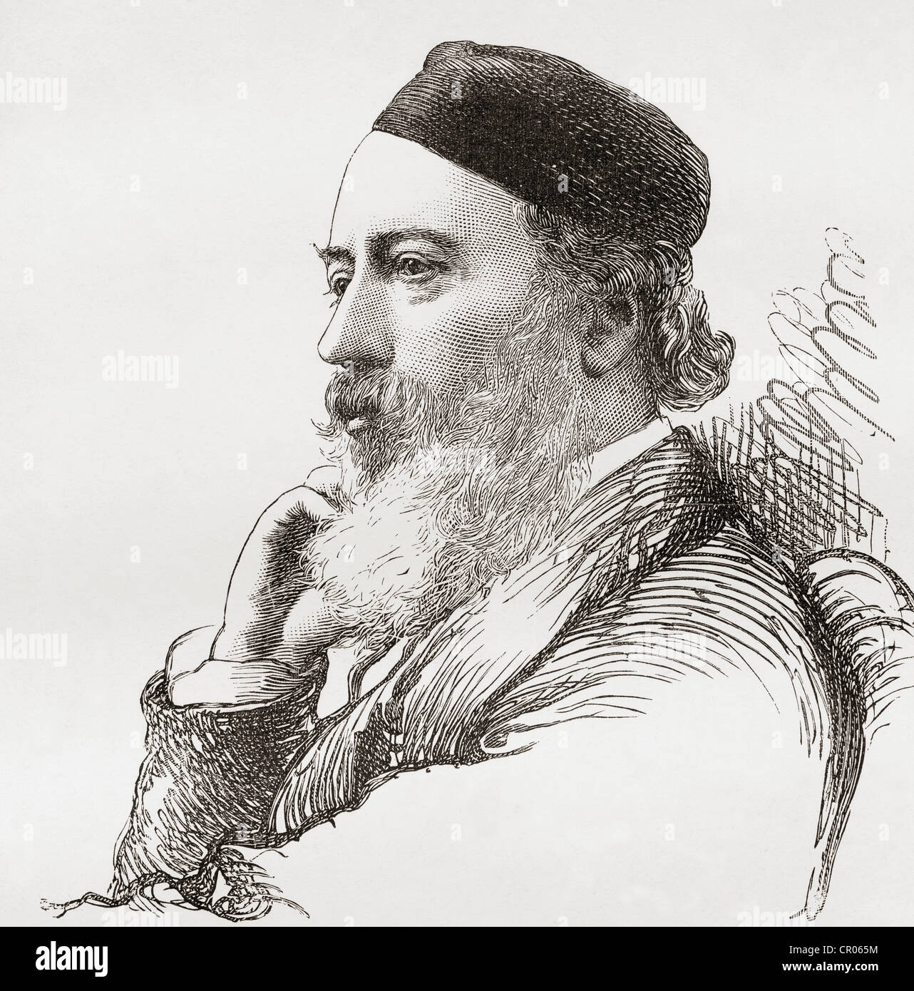 Sir John Gilbert, 1817 - 1897. Artista inglese, illustratore e incisore. Dalla rivista di arte pubblicato1878 Foto Stock