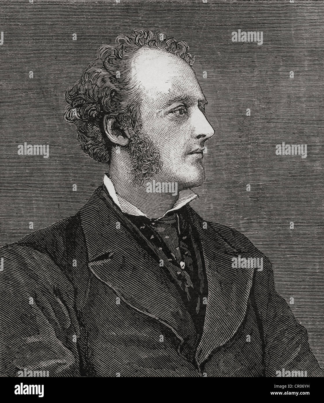 Sir John Everett Millais, 1° Baronet, 1829 - 1896. Il pittore inglese e illustrator. Dalla rivista di arte pubblicato1878 Foto Stock