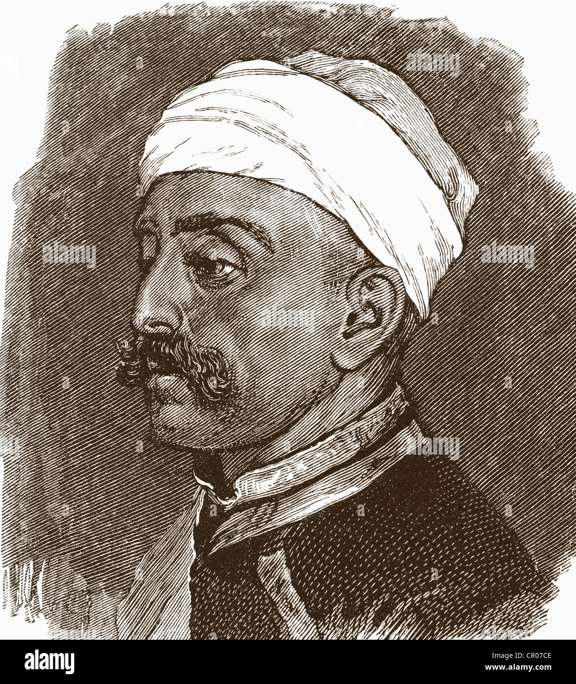 Sir Mir Turab Ali Khan, Salar Jung Io, 1829-1883. Statista indiano e il Primo ministro di Hyderabad, India. Foto Stock