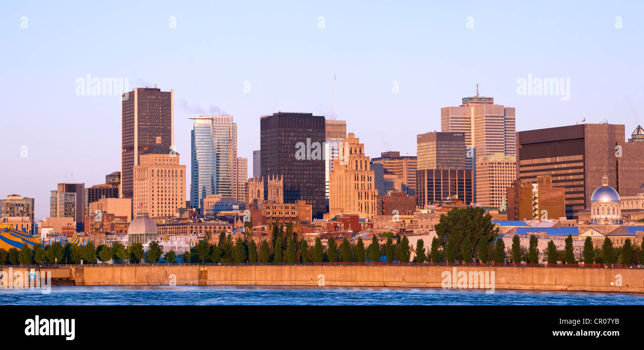 Skyline di Montreal, Quebec, Canada Foto Stock