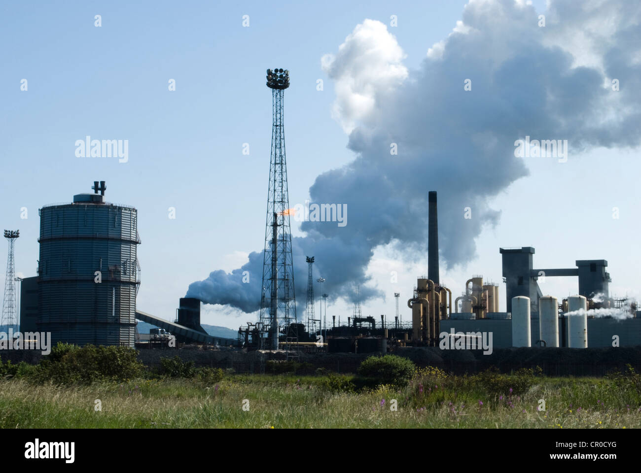 Tata la produzione di acciaio a Redcar, Teesside, Regno Unito Foto Stock