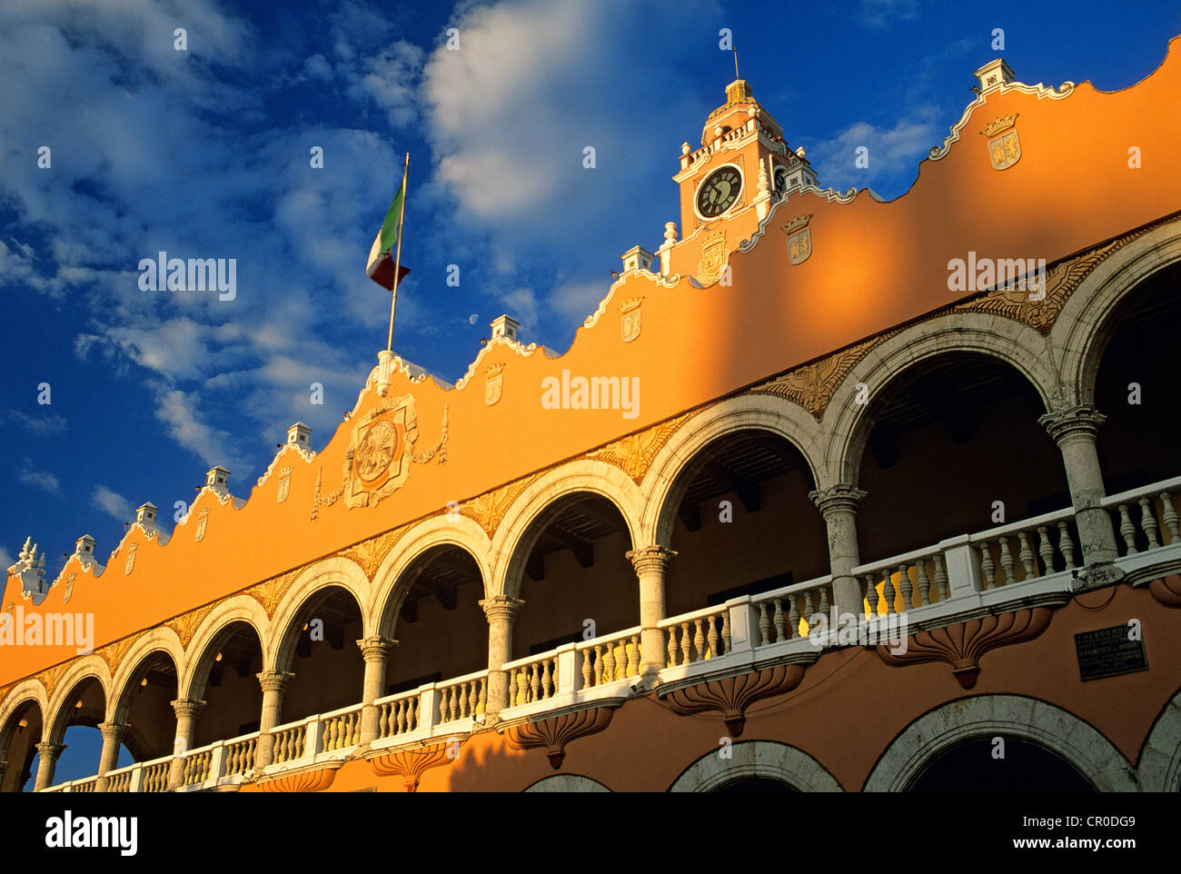 Messico, Yucatan Stato, Merida, El Palacio Municipal (Municipio) sulla piazza principale Foto Stock