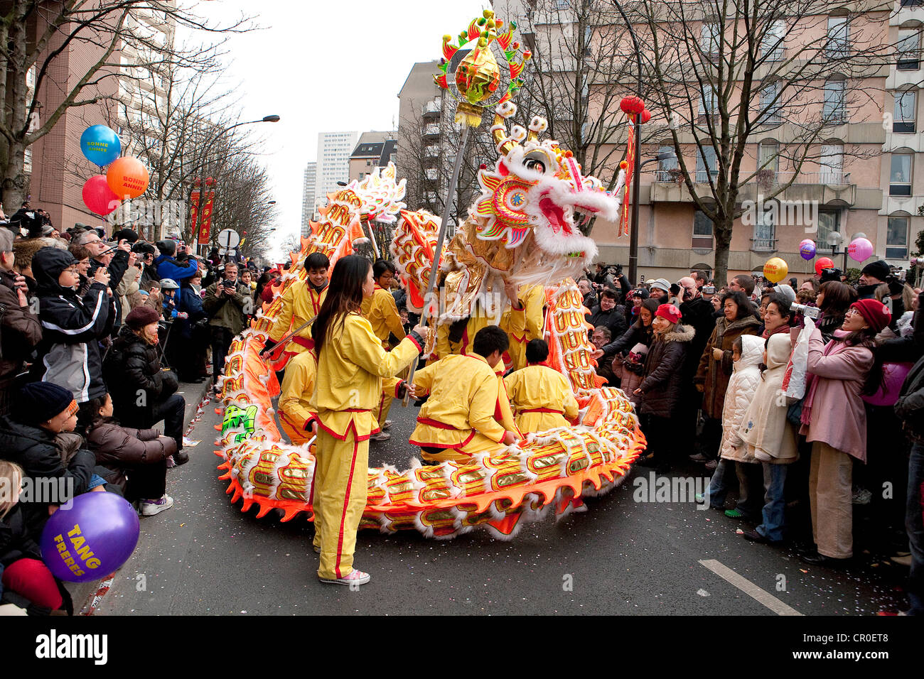 Francia, Parigi, sfilata di capodanno cinese giorno Foto Stock