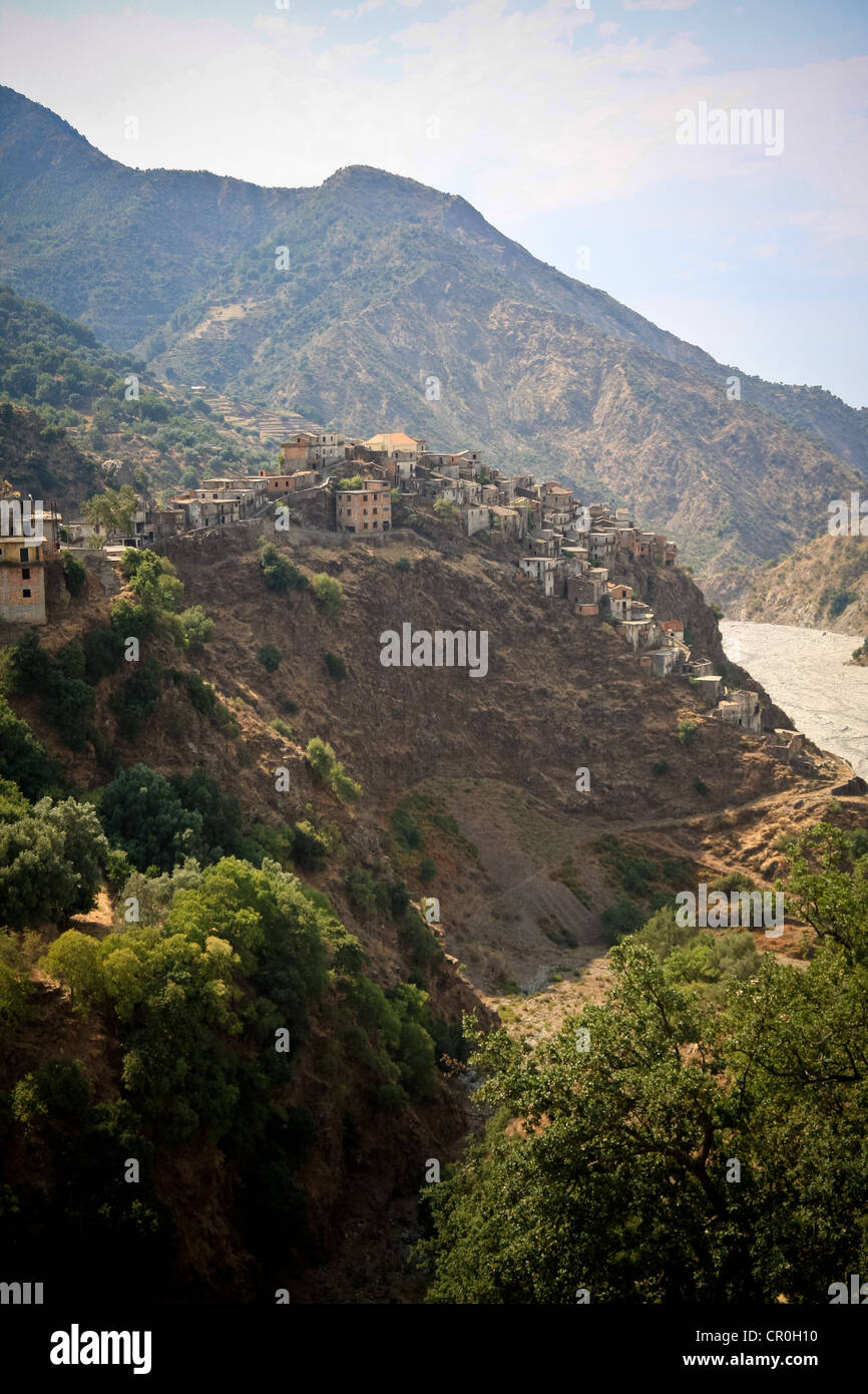 Roghudi Vecchio, provincia di Reggio Calabria, Calabria, Italia Foto Stock