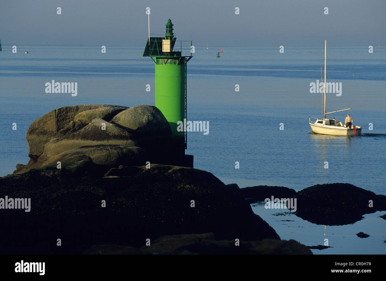 Francia, Finisterre, Concarneau, porto via di uscita Foto Stock