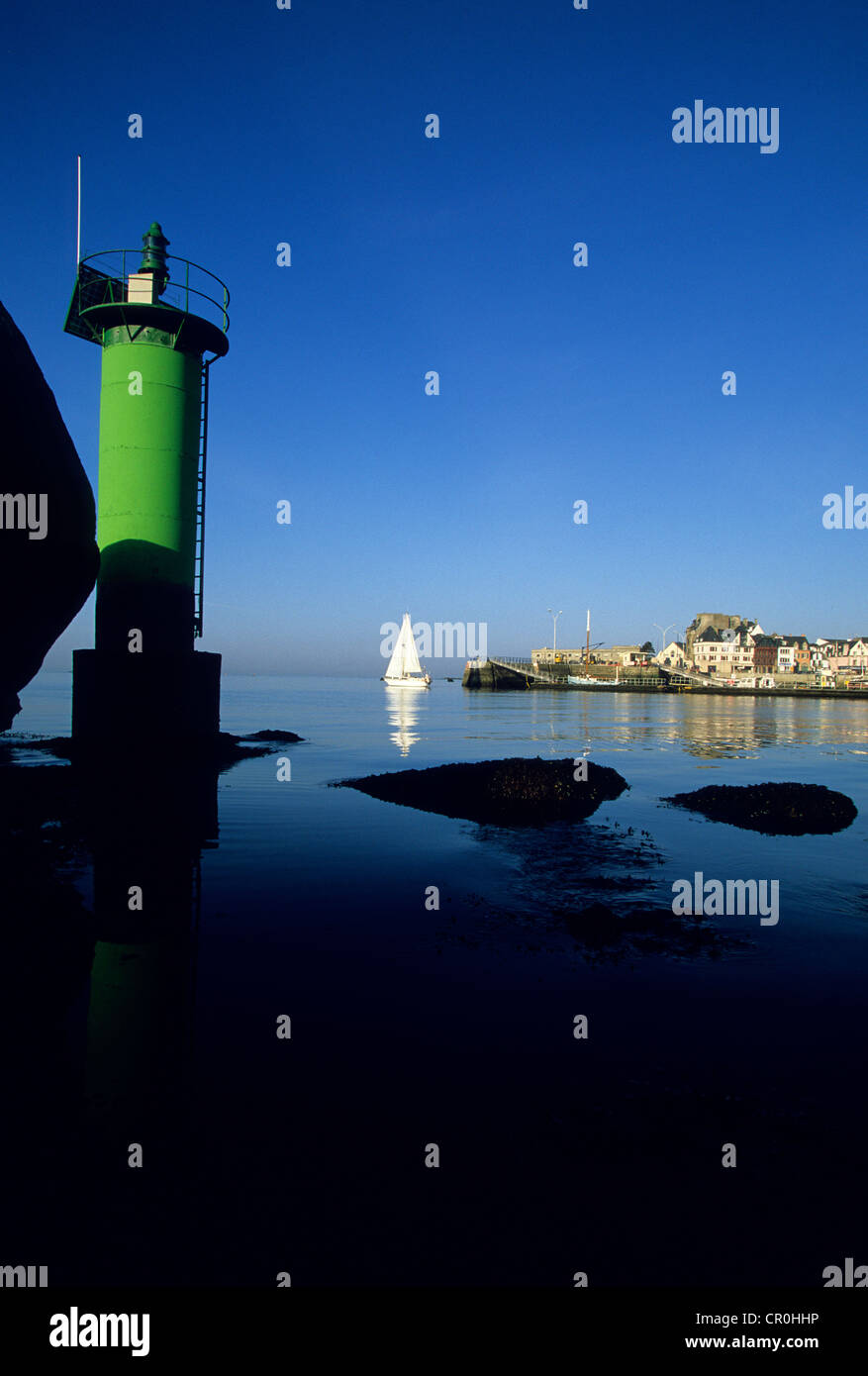 Francia, Finisterre, Concarneau, porto via di uscita Foto Stock
