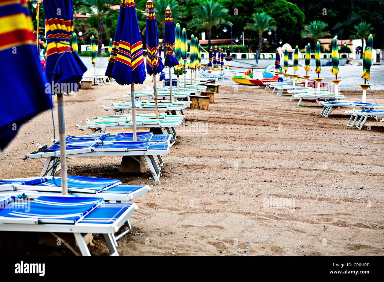 Spiaggia cittadina nel cavo, Isola d'Elba, Italia, Europa Foto Stock