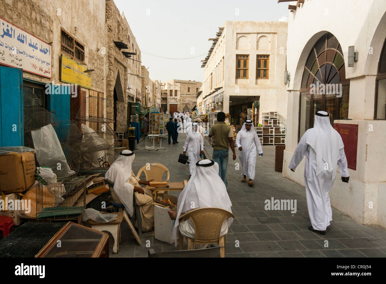 Venerdì mattina al Souq Waqif, Doha, Qatar Foto Stock
