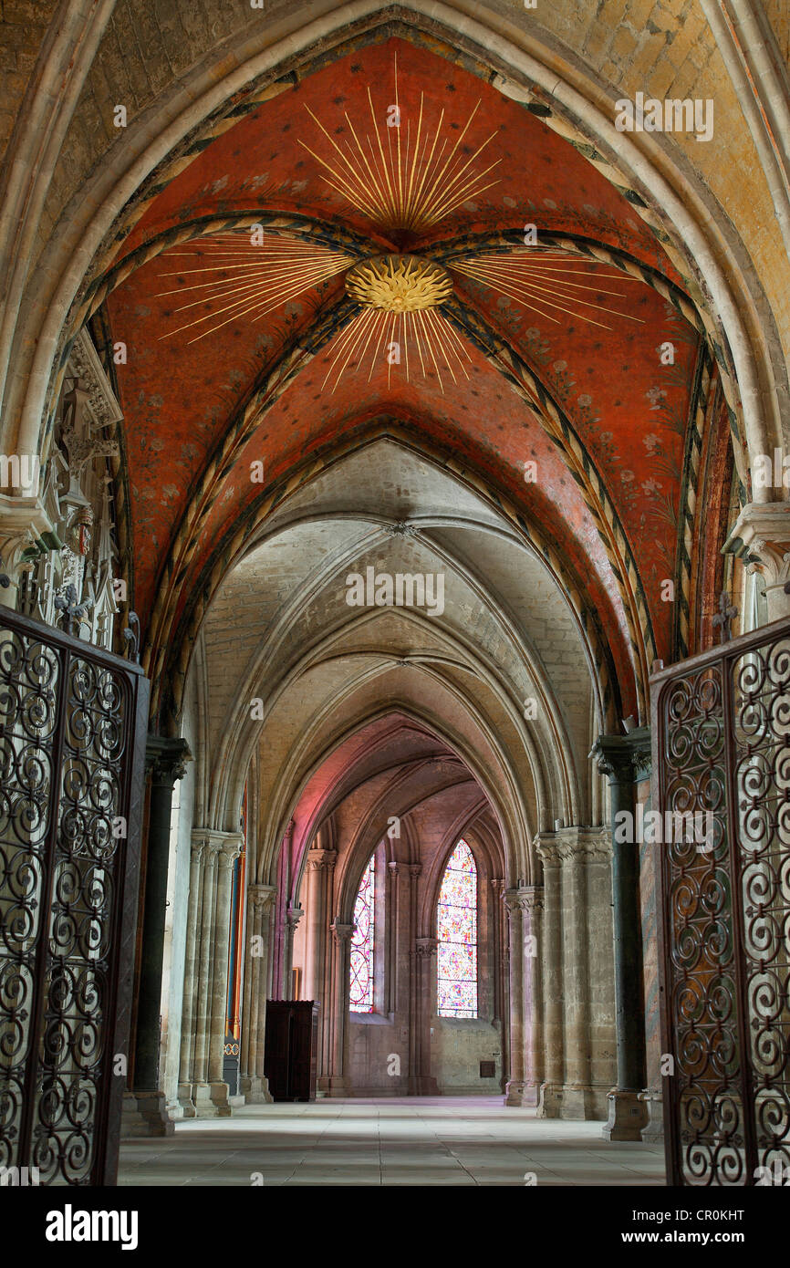 Francia, Cher, Bourges, Saint Etienne de la cattedrale di Bourges, classificato come patrimonio mondiale dall' UNESCO Foto Stock