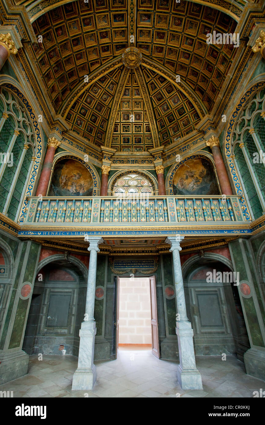 Francia, Seine et Marne, Fontainebleau, il Castello Reale elencati come patrimonio mondiale dall' UNESCO, Haute Saint Saturnin Cappella Foto Stock