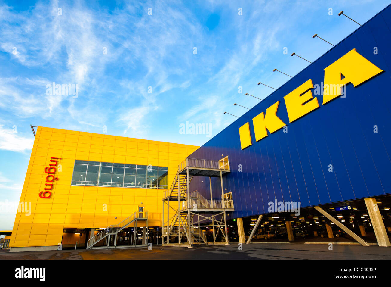 Negozio Ikea in azienda e la casa di paese, Svezia Foto Stock