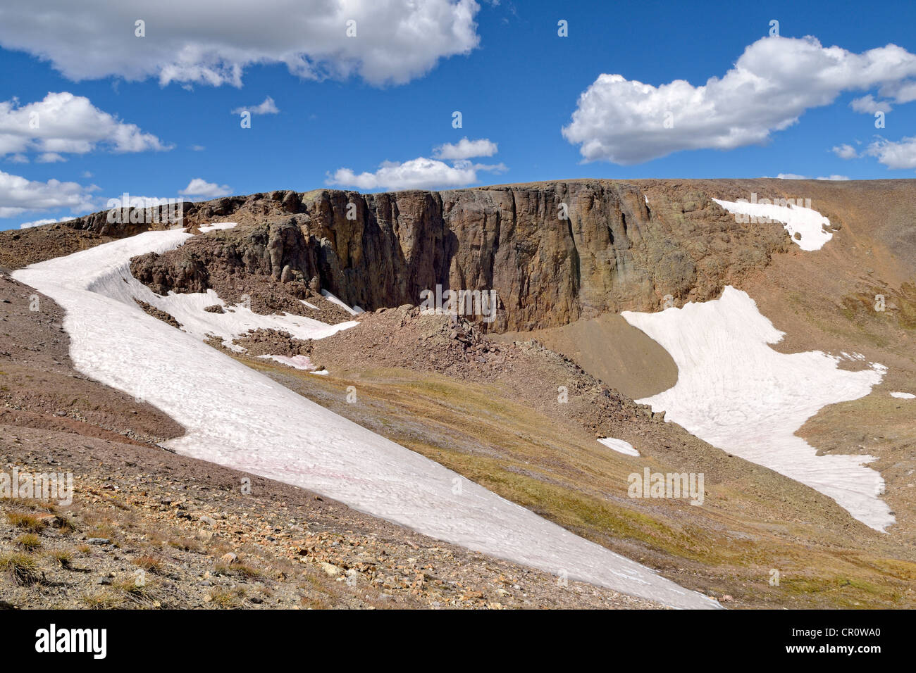 Rocce laviche, Trail Ridge Road, Rocky Mountain National Park, COLORADO, Stati Uniti d'America Foto Stock