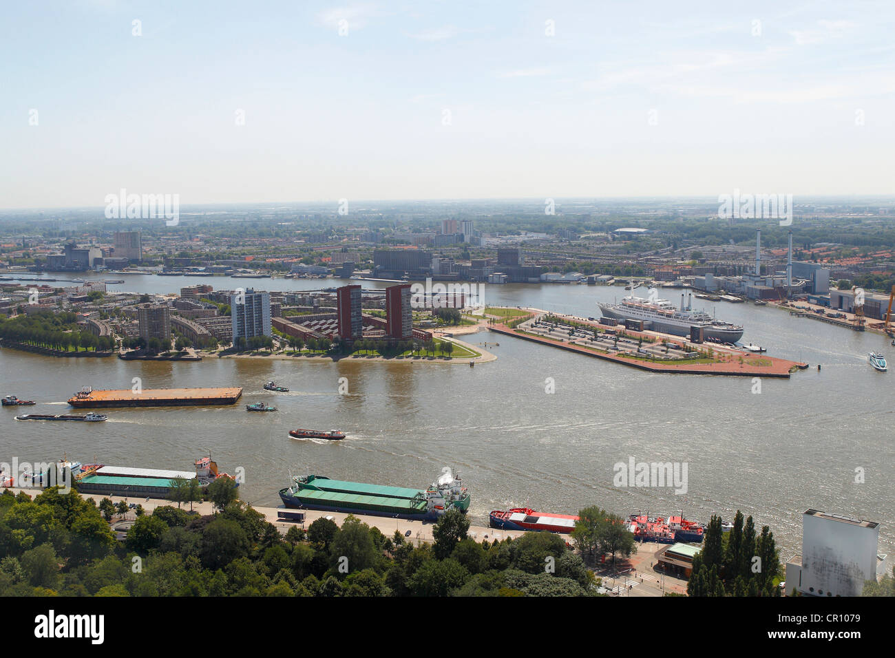 Paesaggio di Rotterdam, Olanda, Paesi Bassi, Europa Foto Stock