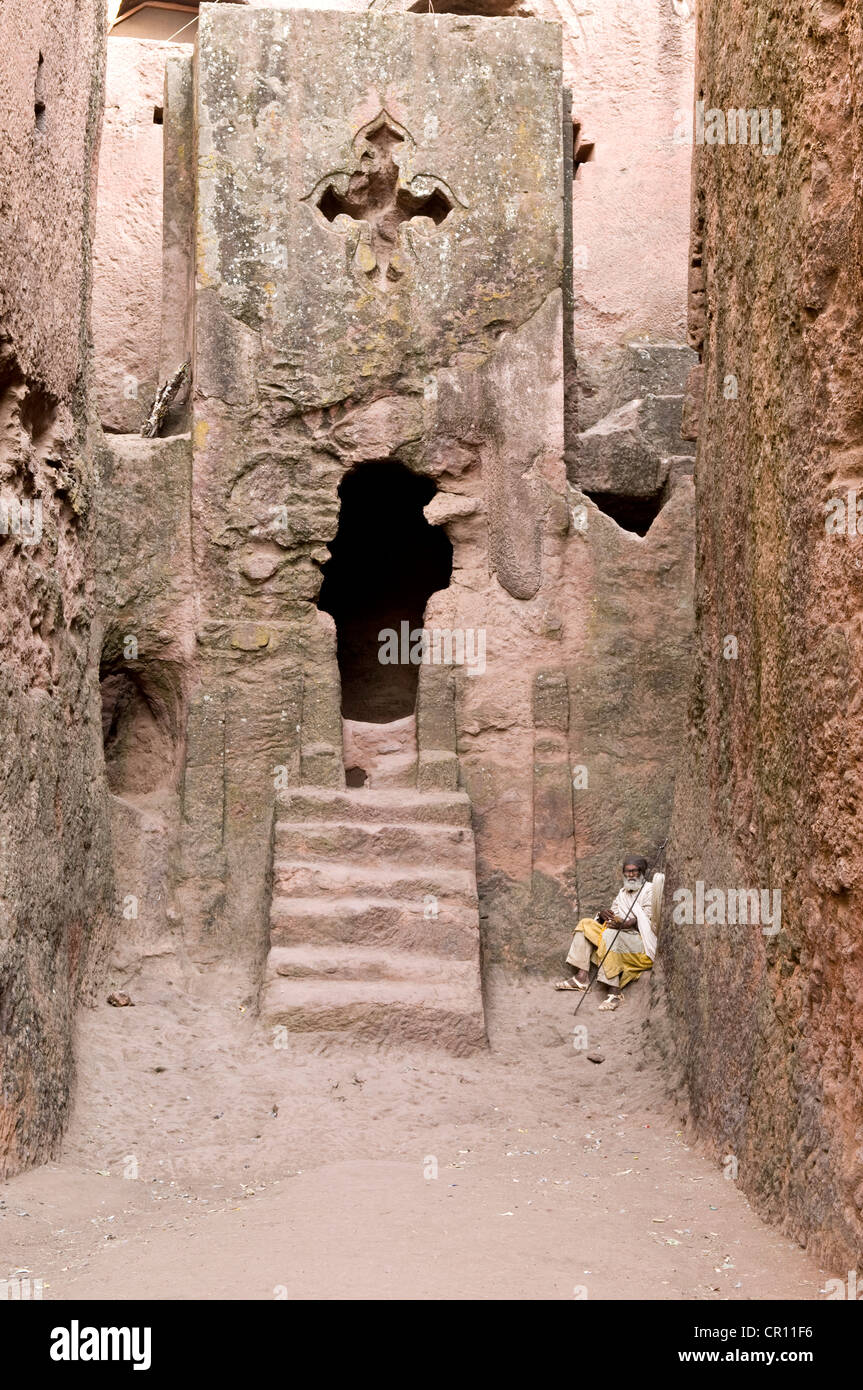 Etiopia, Amhara Region, Lalibela, la tomba di Adamo Foto Stock