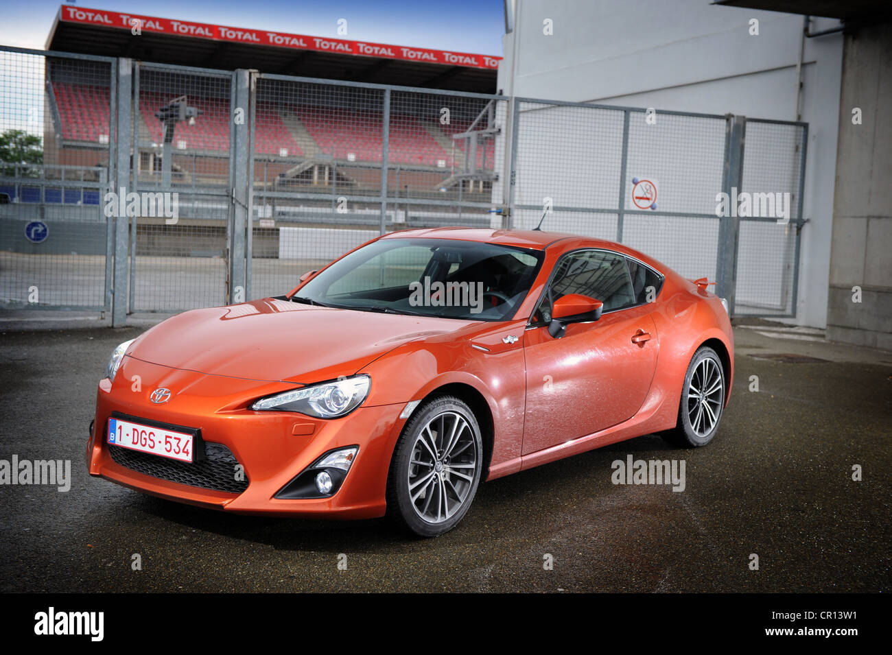 2012 Toyota GT 86 in arancione a Le Mans Foto Stock