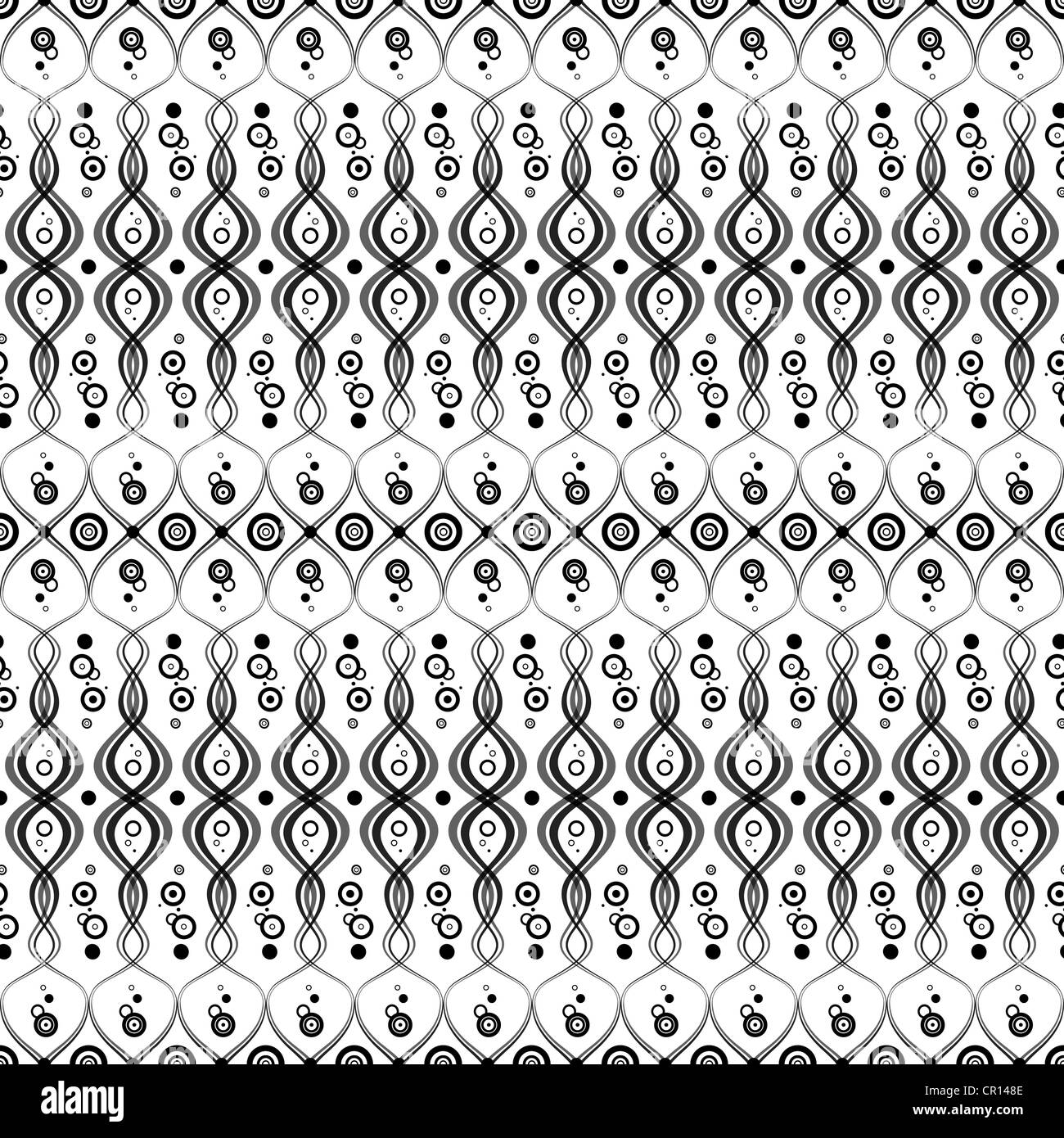 Circoli senza giunture e punti sullo sfondo del modello Foto Stock