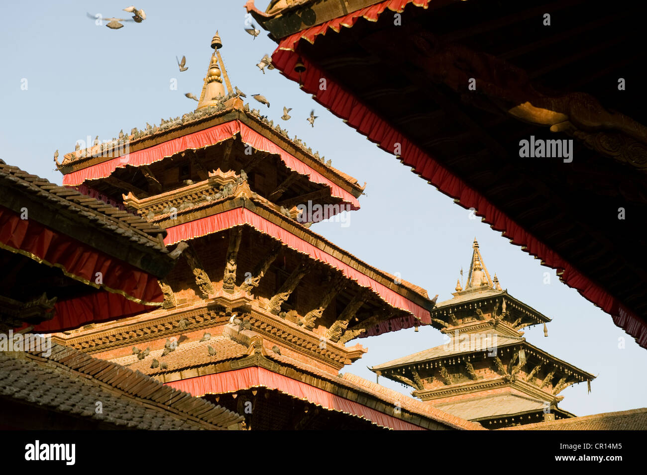 Il Nepal, Valle di Kathmandu sono classificati come patrimonio mondiale dall' UNESCO, zona di Bagmati, Kathmandu, Durbar Square, Vishnu Temple Foto Stock