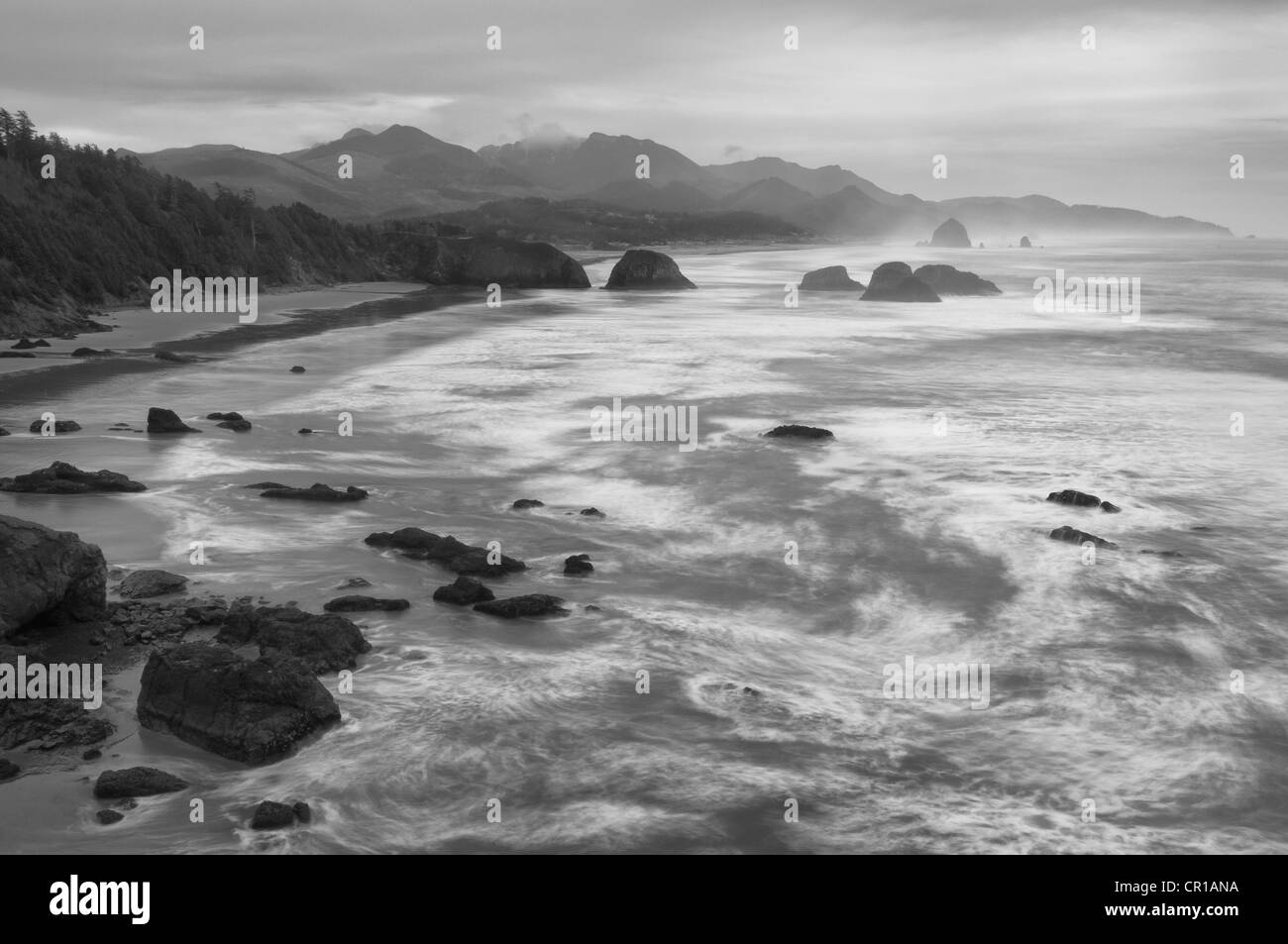 Stati Uniti d'America, Oregon, Contea di Clatsop, Cannon Beach Foto Stock