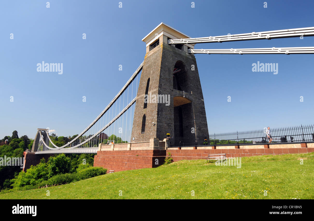 Il ponte sospeso di Clifton, Bristol, Somerset, Inghilterra, Regno Unito Foto Stock