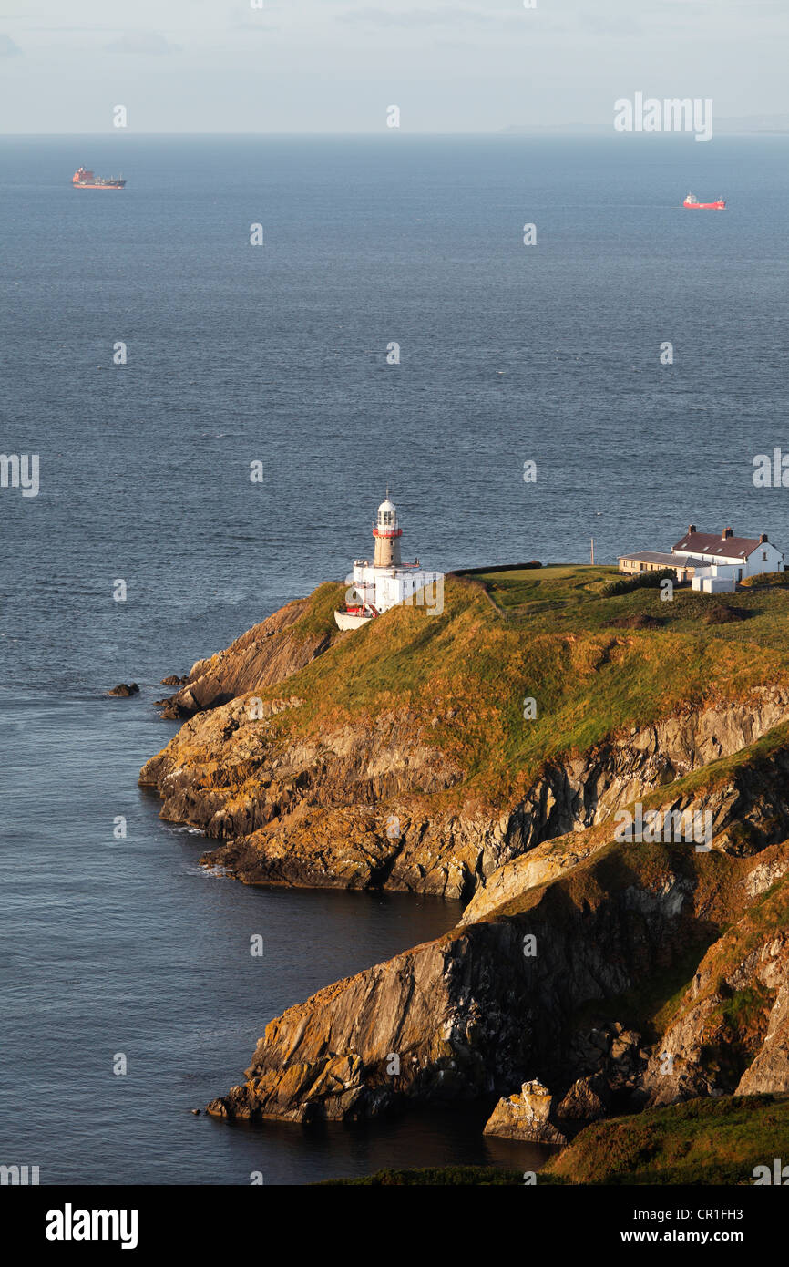 Baily Faro sulla penisola di Howth vicino a Dublino, nella contea di Fingal, Leinster, Irlanda, Europa PublicGround Foto Stock