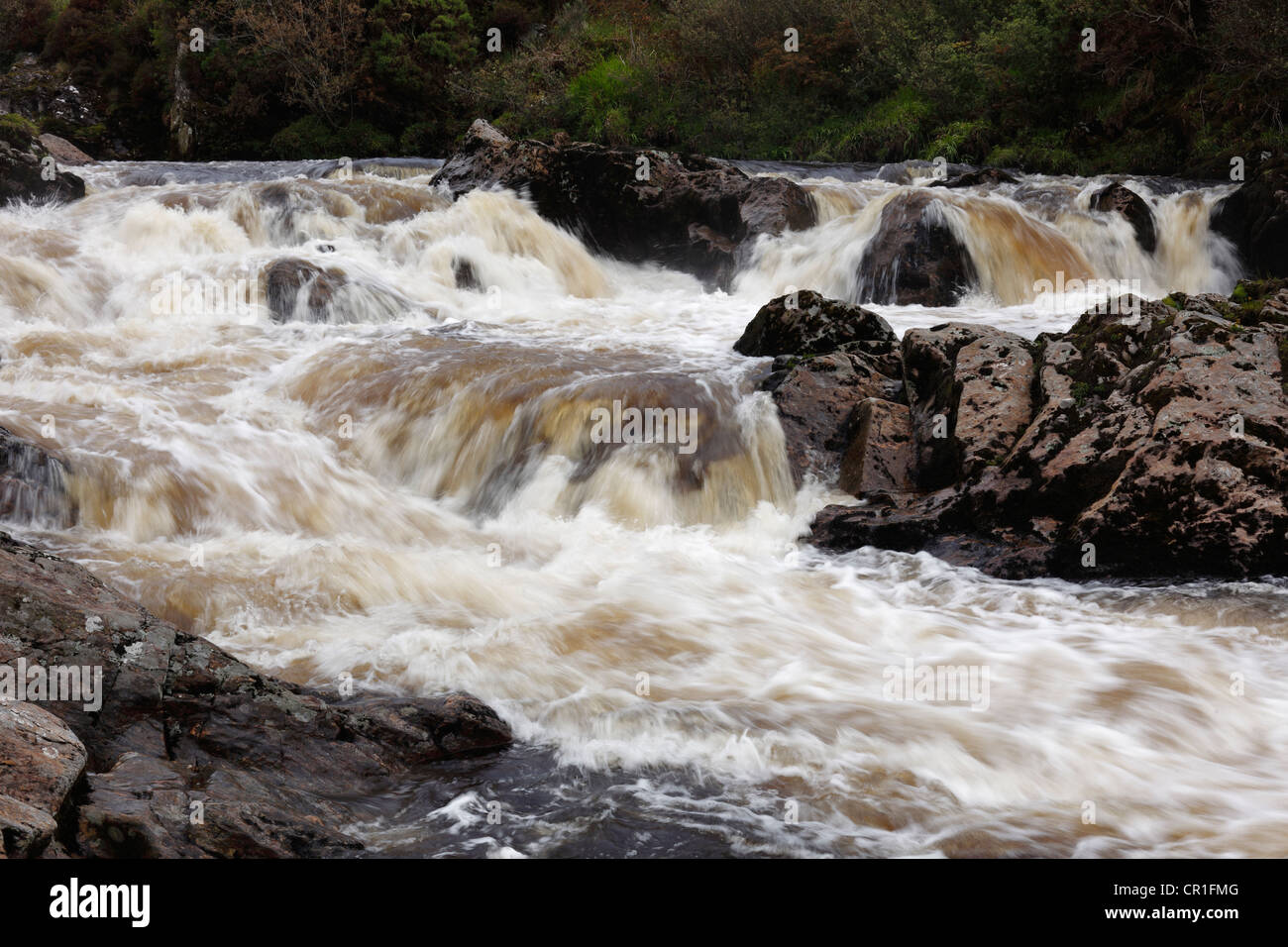 Cascata a Glen River vicino a Carrick, County Donegal, Irlanda, Europa Foto Stock