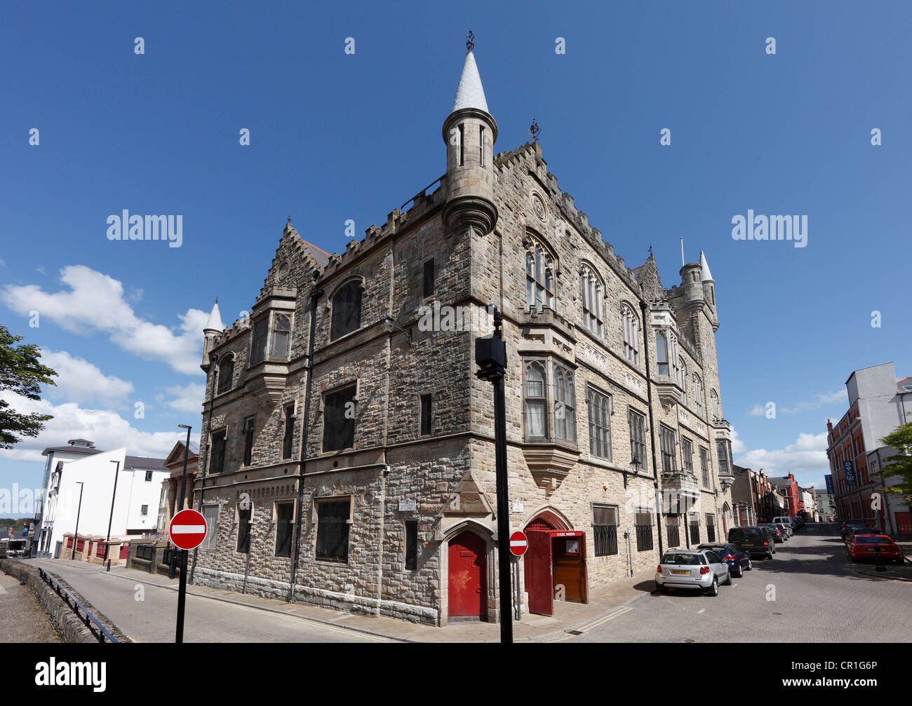 Assedio Museum, Apprentice Boys Hall, Londonderry, nella contea di Derry, Irlanda del Nord e Gran Bretagna, Europa, PublicGround Foto Stock