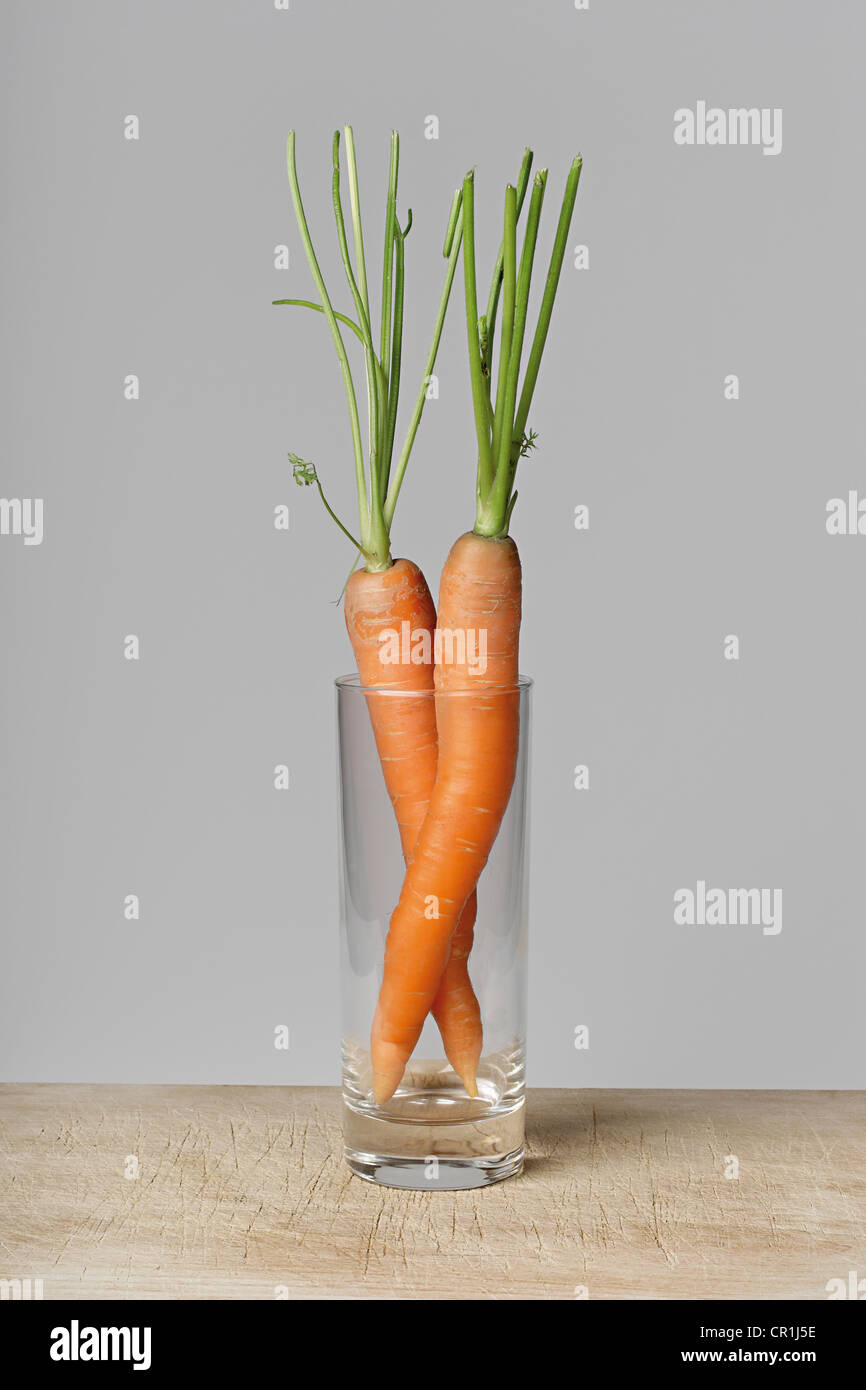 Due carote fianco a fianco Foto Stock