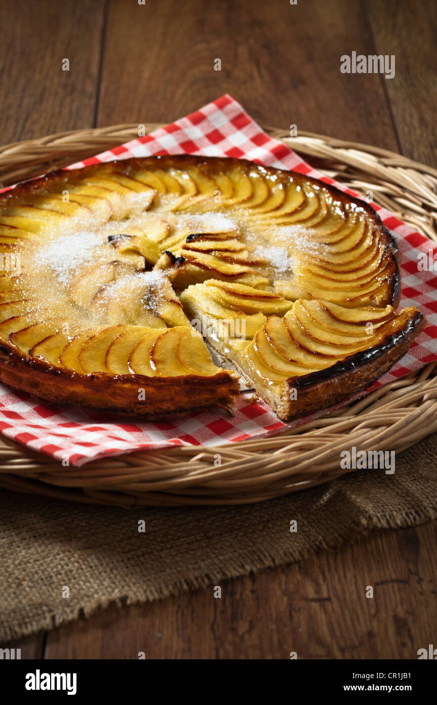 Tarte fine aux pommes francese crostata di Apple Foto Stock